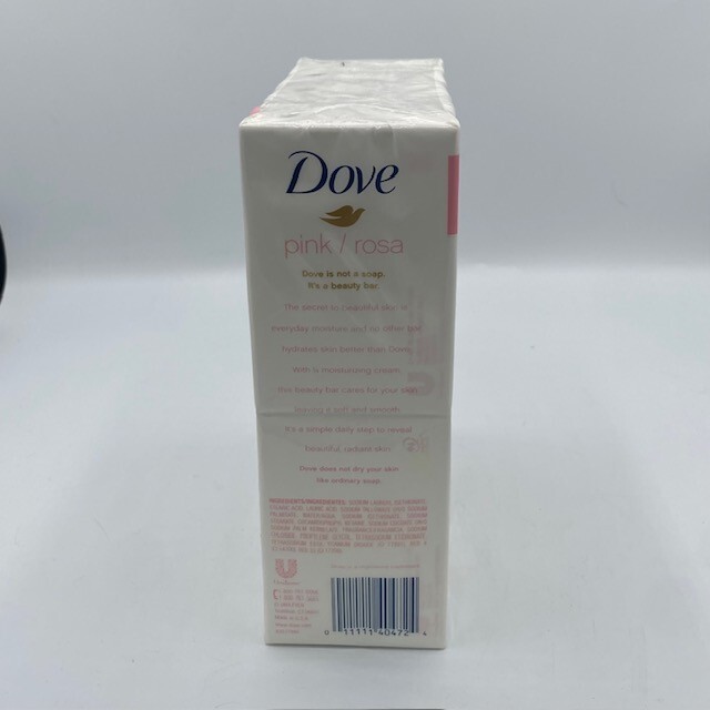 Lot of Dove Pink Rosa Beauty Bar 4 oz Moisturizing cream 10 bars soap total
