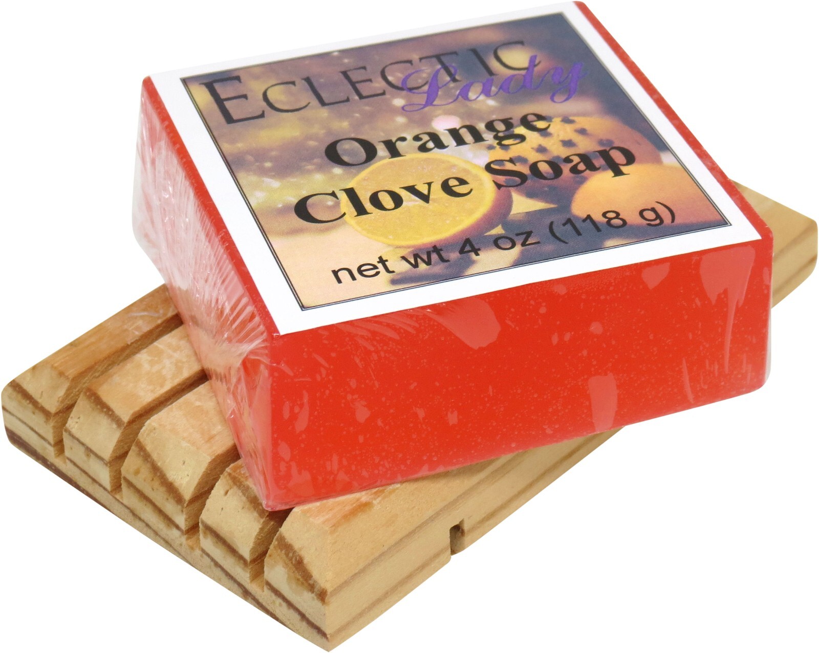 Orange Clove Glycerin Soap by Eclectic Lady, 4 oz Bar