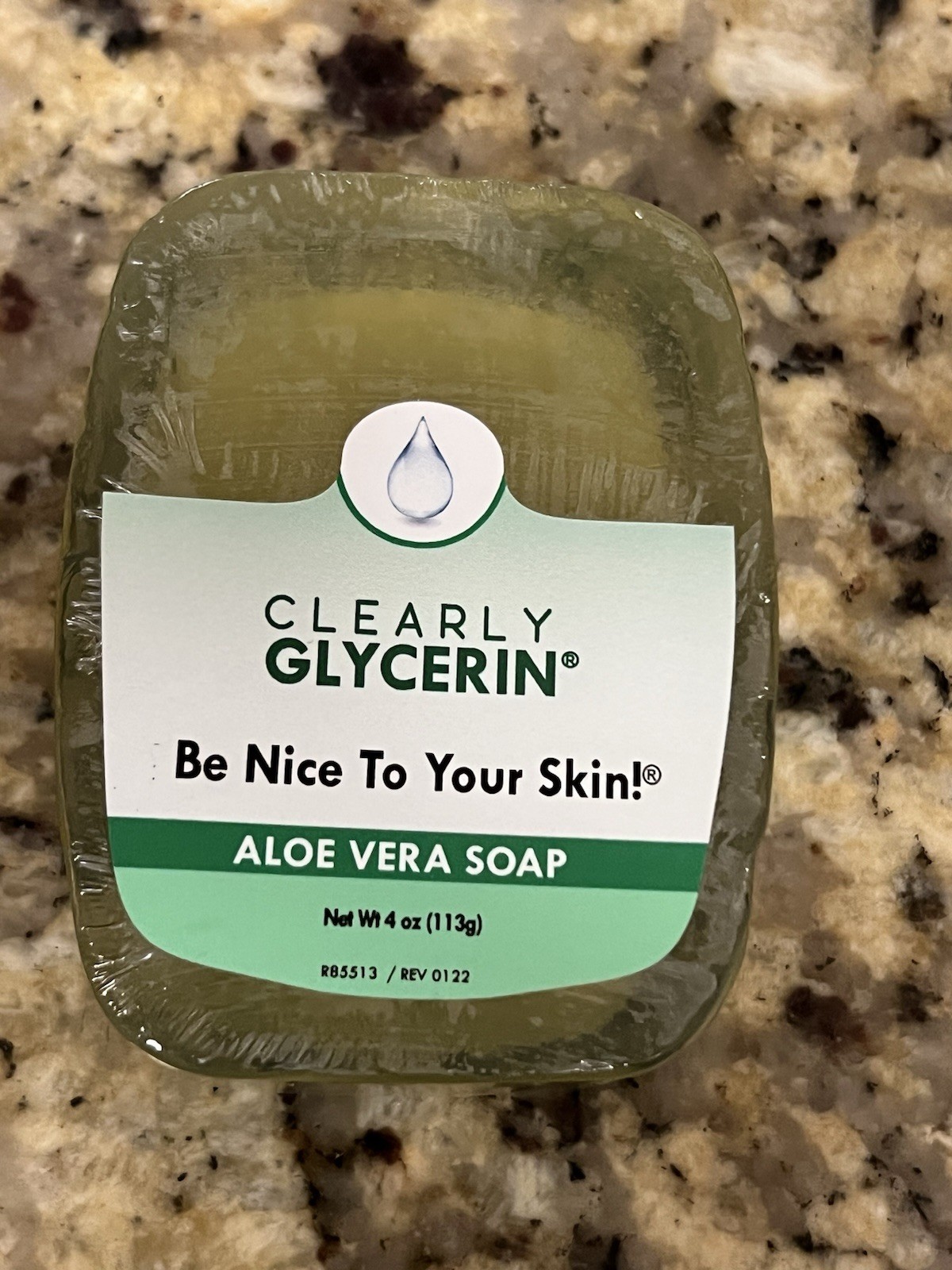 Clearly Glycerin Body Bar Soap Set 4oz Aloe Vera Vitamin E Unscented Honeysuckle
