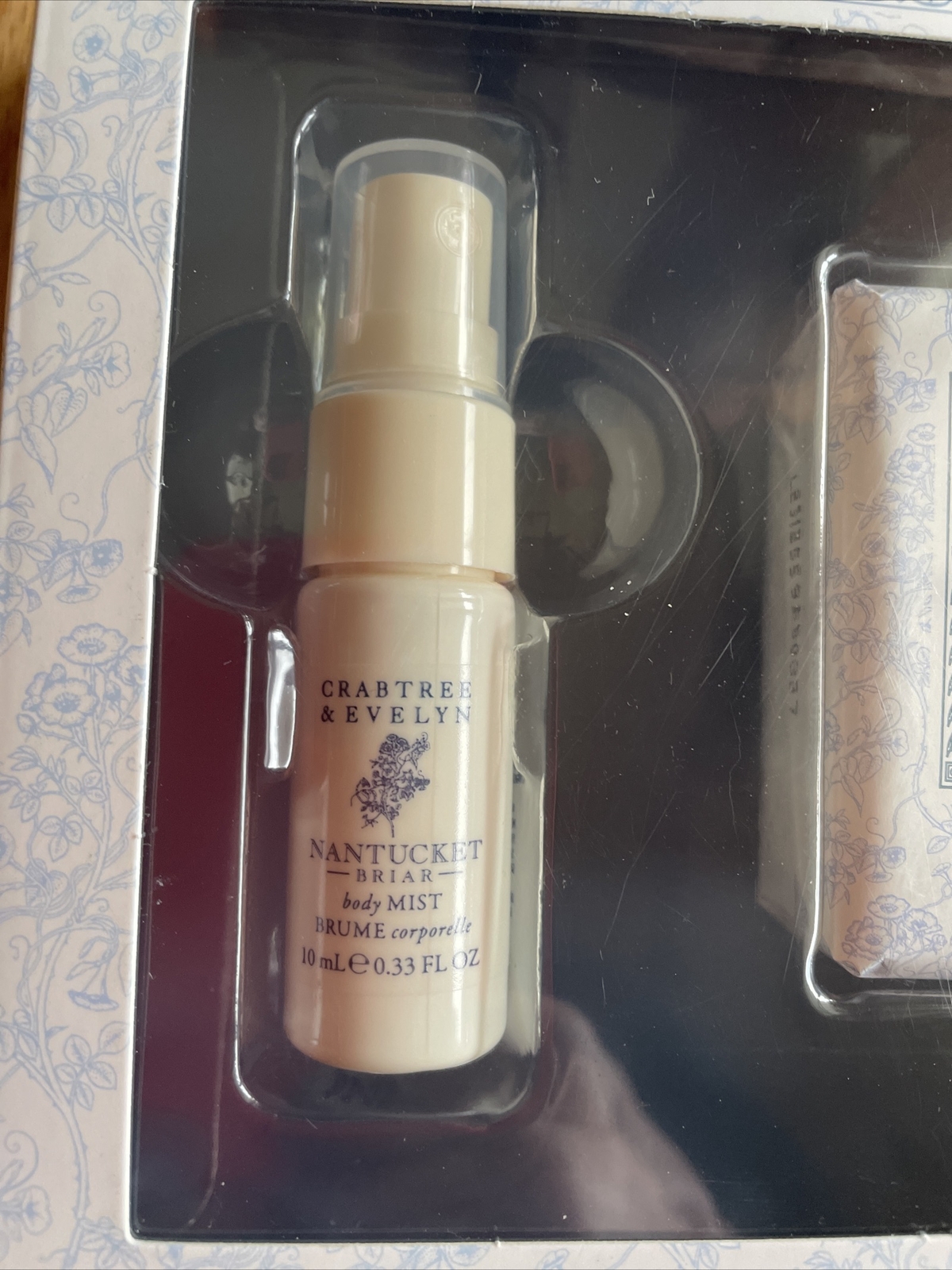 Crabtree & Evelyn Nantucket Briar Body Mist .33oz & Bar Soap 3.5oz Gift Box NEW