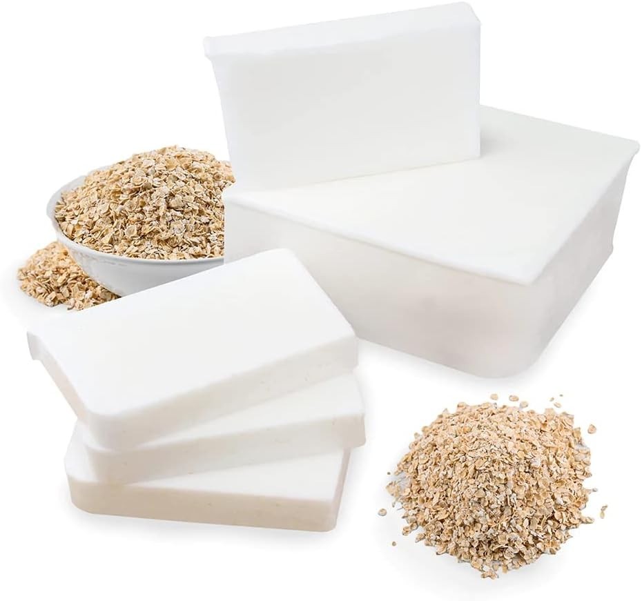 Oatmeal Soap Base Glycerin 5lb Moisturizing Melt Pour for Crafting Homemade
