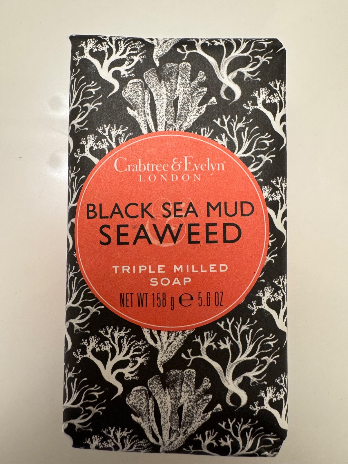 Crabtree & Evelyn Black Sea Mud Seaweed Triple Milled Soap 5.6oz Bar