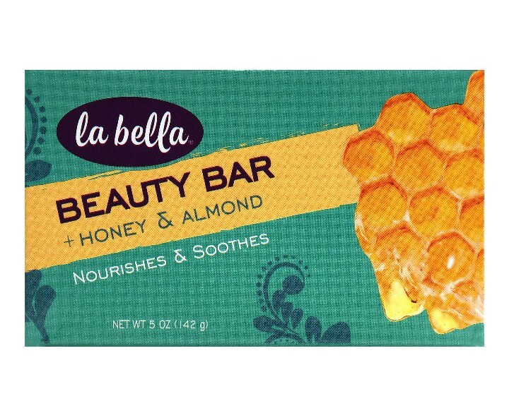NEW! LA BELLA (5 Oz) 140g Bar ●HONEY & ALMOND● Beauty Bar🫧 Nourishes & Soothes.