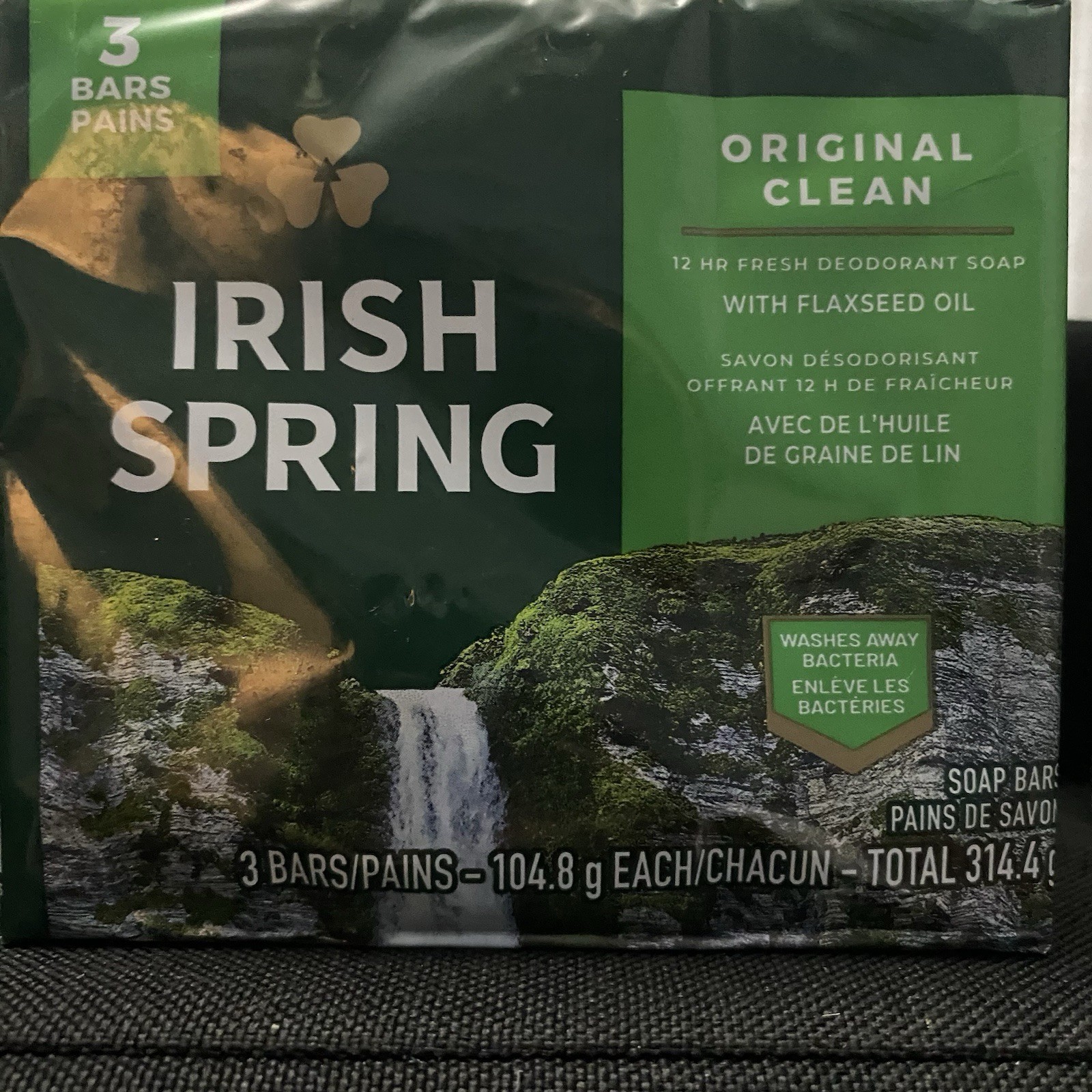 Irish Spring Original Clean 12HR Fresh Deodorant Soap Bar 4.5 OZ – 6 BARS