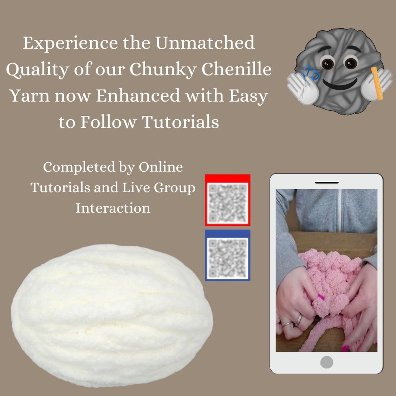 Chunky Yarn No7 Thick Yarn, 250 Grams (Almond, Pack of 4) Almond