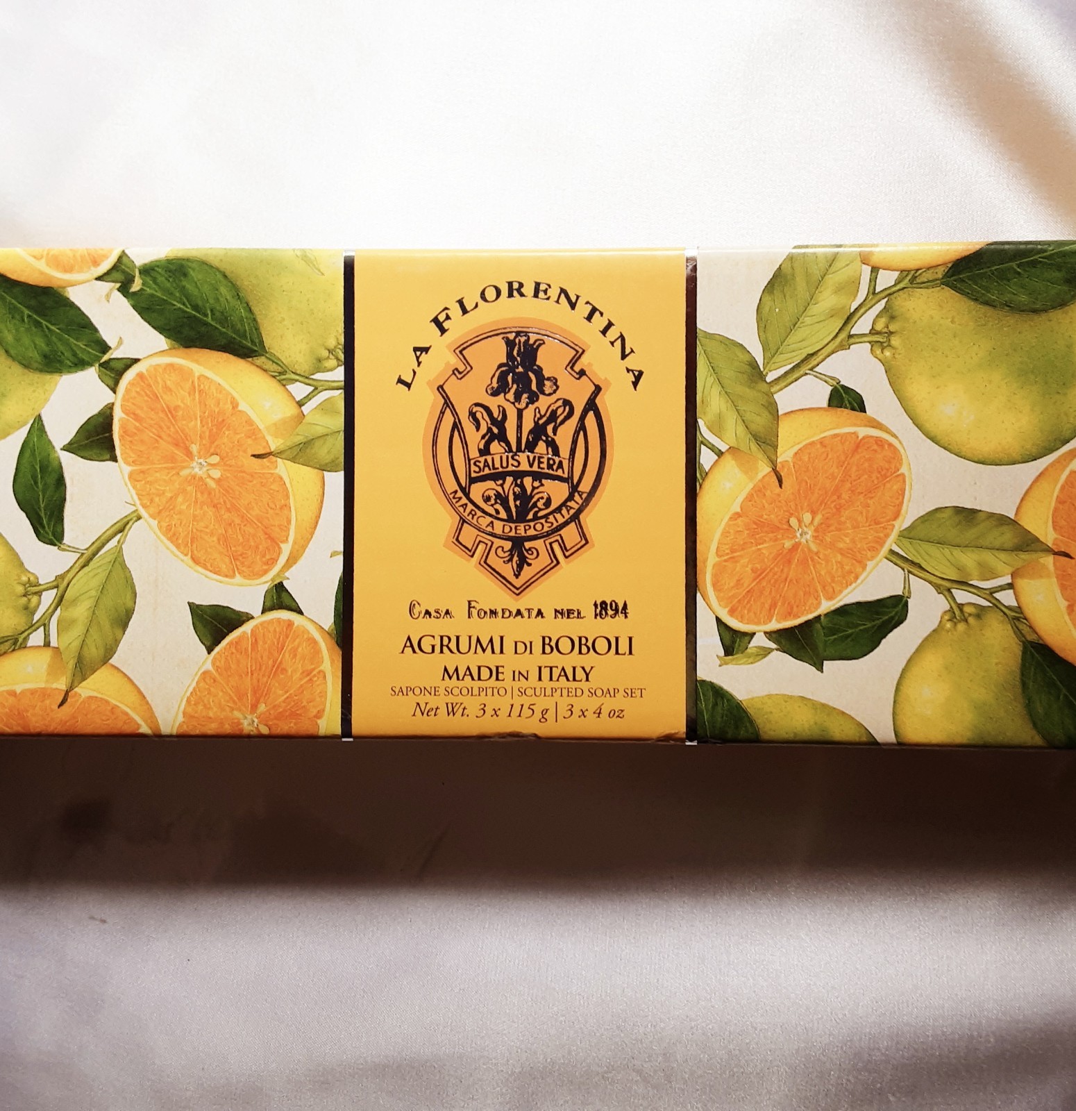 La Florentina Agrumi de Boboli Scented Round 4oz 3bar Soaps