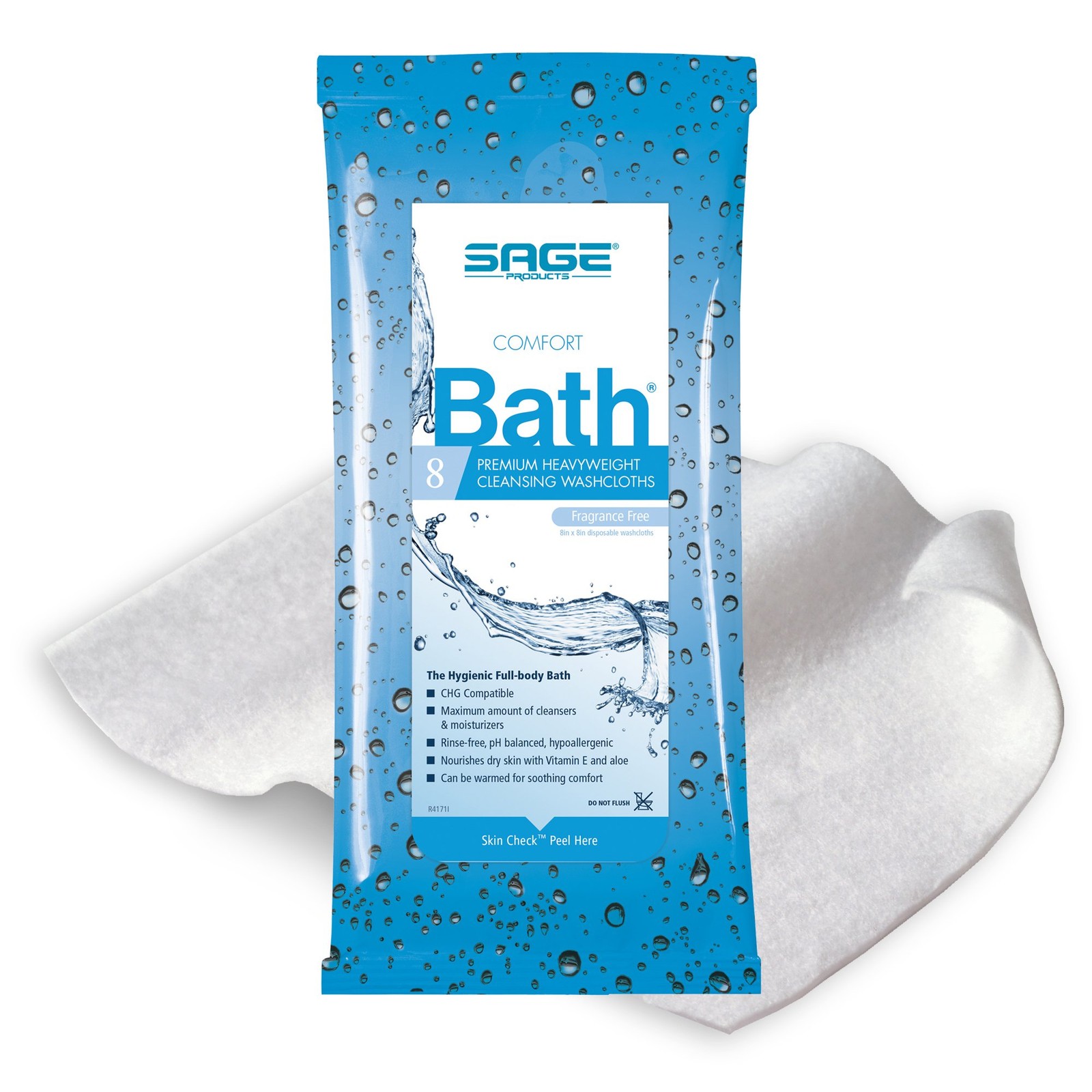 Comfort Bath Bath Wipe or Washcloth 8 x 8″ 7903 44 Pack 352 Wipes
