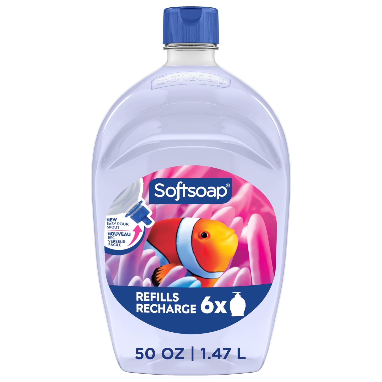 Softsoap Aquarium Liquid Hand Soap, Kitchen and 50 Fl Oz (Pack of 1), Blue