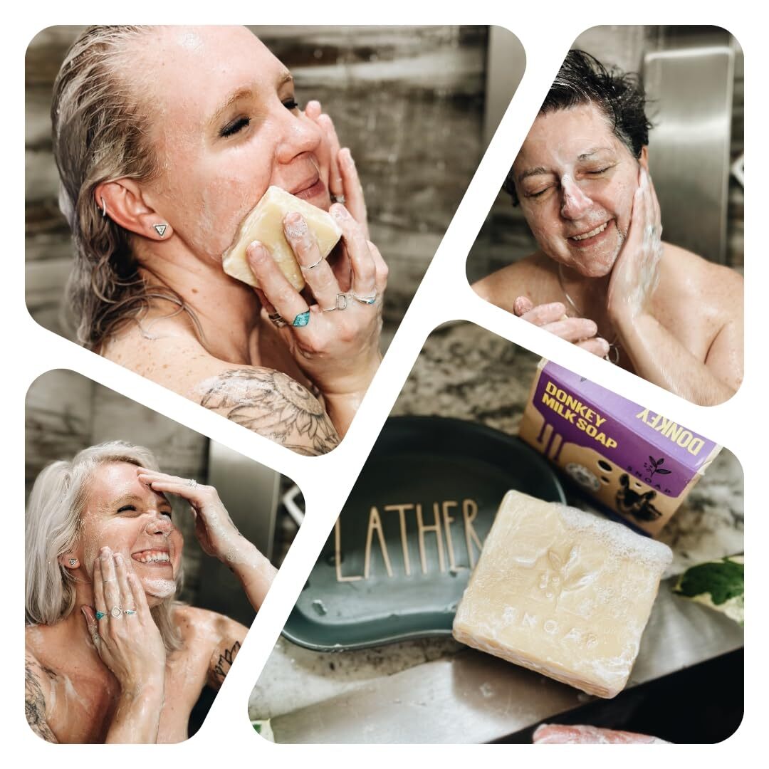 Unscented Soap Bar for Body & Face – Made with Donkey Milk, Natural and Organic