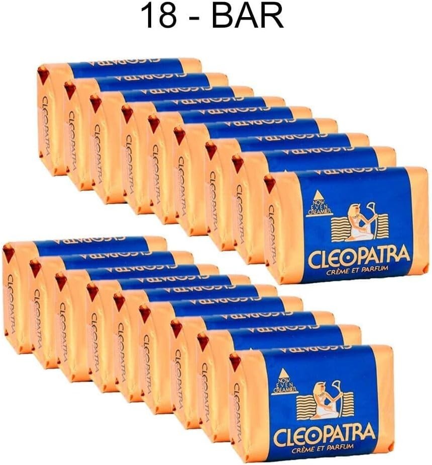 CLEOPATRA Creme ET Parfum Soap X 18 skin soft, smooth and supple 120g