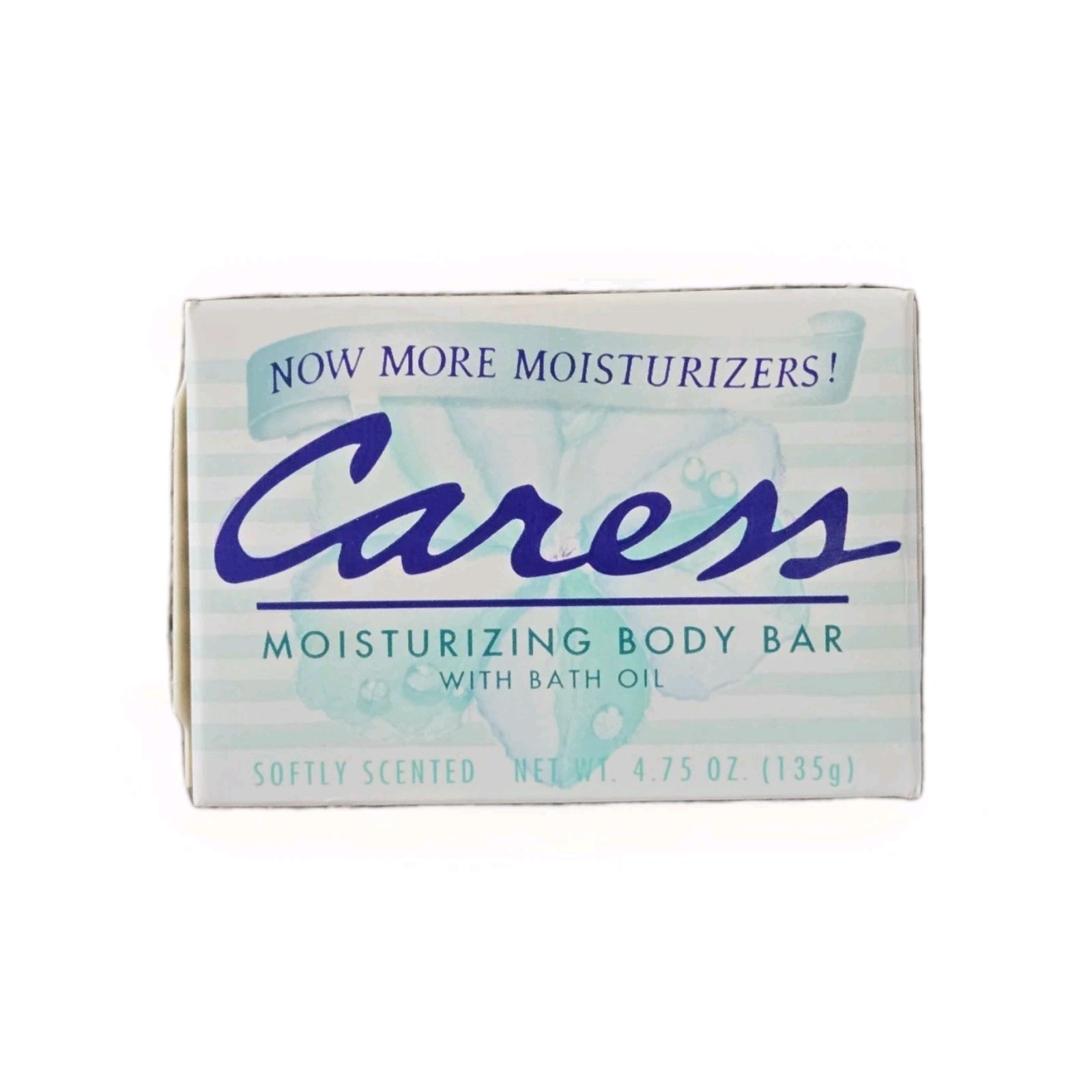 Vintage 1995 Caress Moisturizing Body Bar Soap Softly Scented 4.75 oz 2 Bars