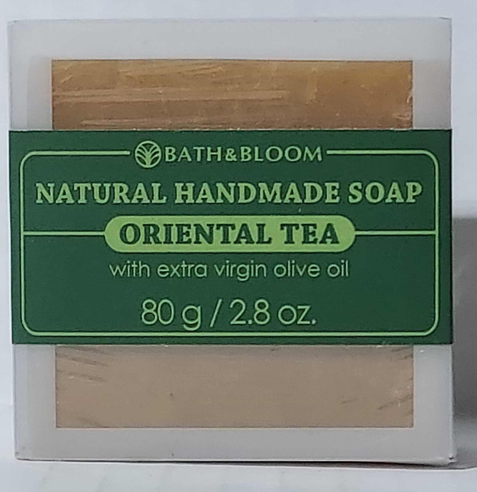 Bath & Bloom Natural Handmade Soap Dark Chocolate & Oriental Tea 2.8 oz 80g