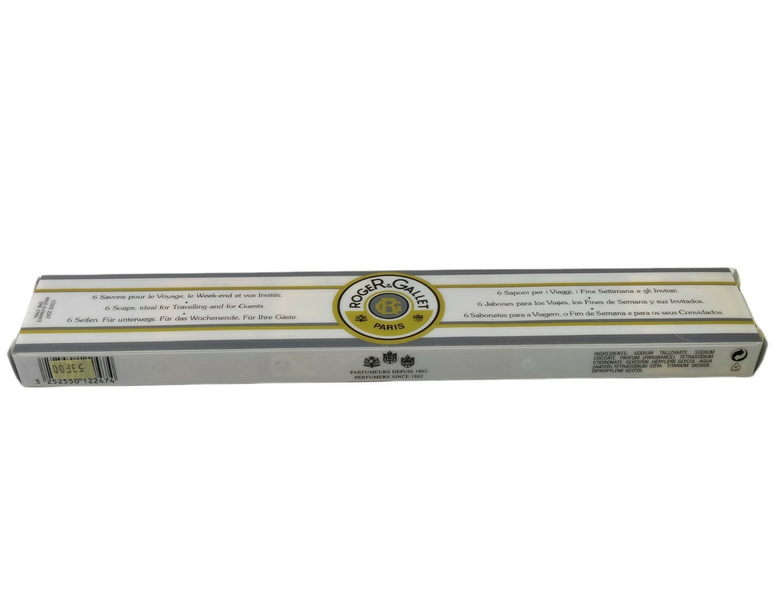 Vintage Roger & Gallet Paris France Set Of 6 Guest Soaps .9 Oz Each