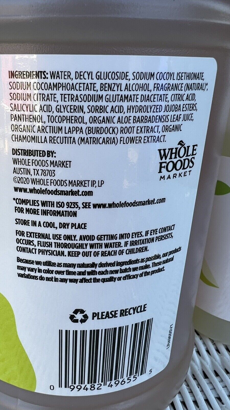 365 Whole Foods Anjou Pear Foaming Hand Soap Refill 64 oz BUNDLE with 12 oz Pump