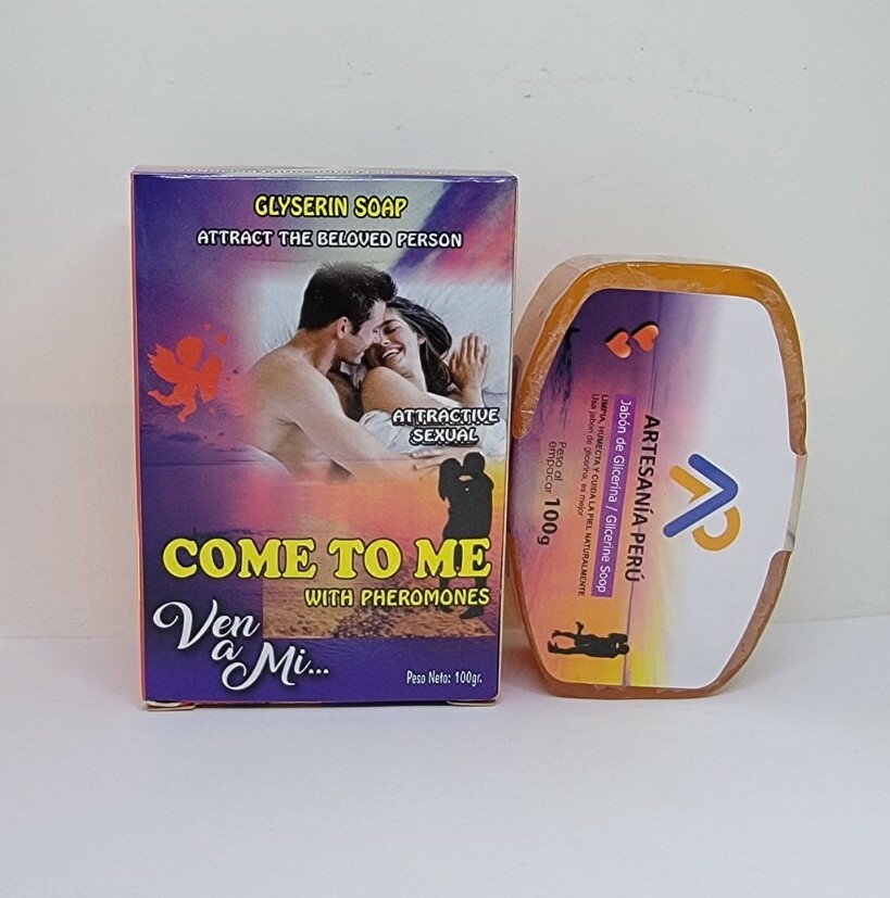 VEN A MI JABON DE GLICERINA CON FEROMONAS PARA ATRAER AL SER AMADO Y DOMINARLO