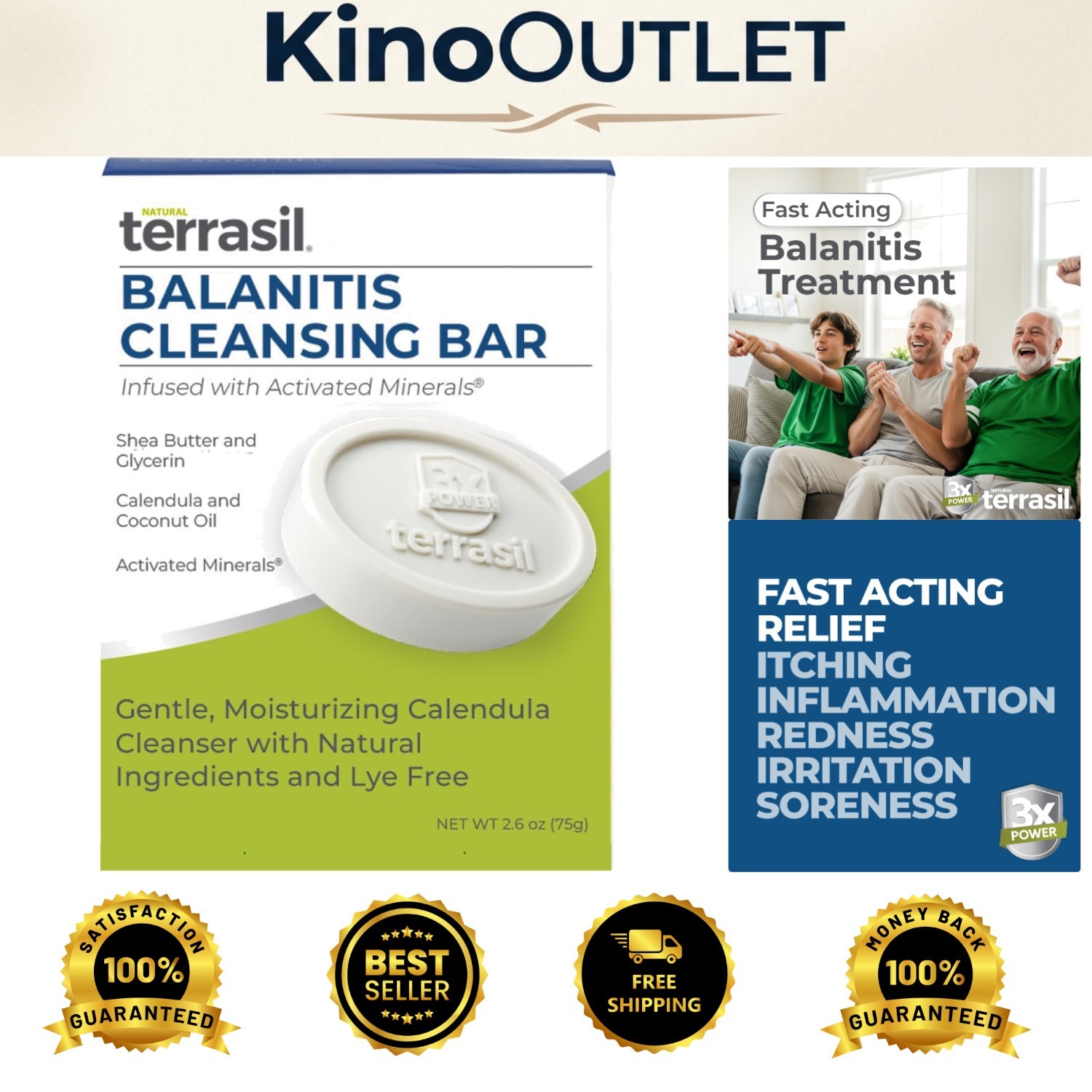 Dermatologist Tested Balanitis Soap (75g) – Soothing Relief for Sensitive Skin