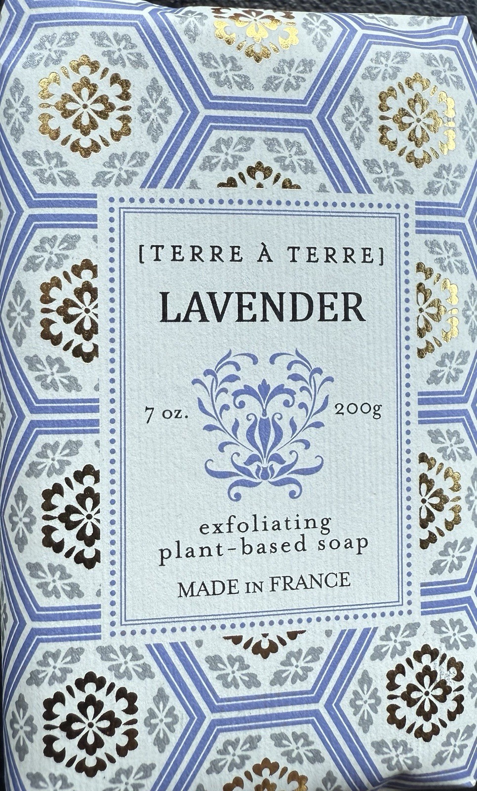 Lot Of 4 Bar Soaps Terre À Terre Lavender, Verbena, Black Cherry, French Pear