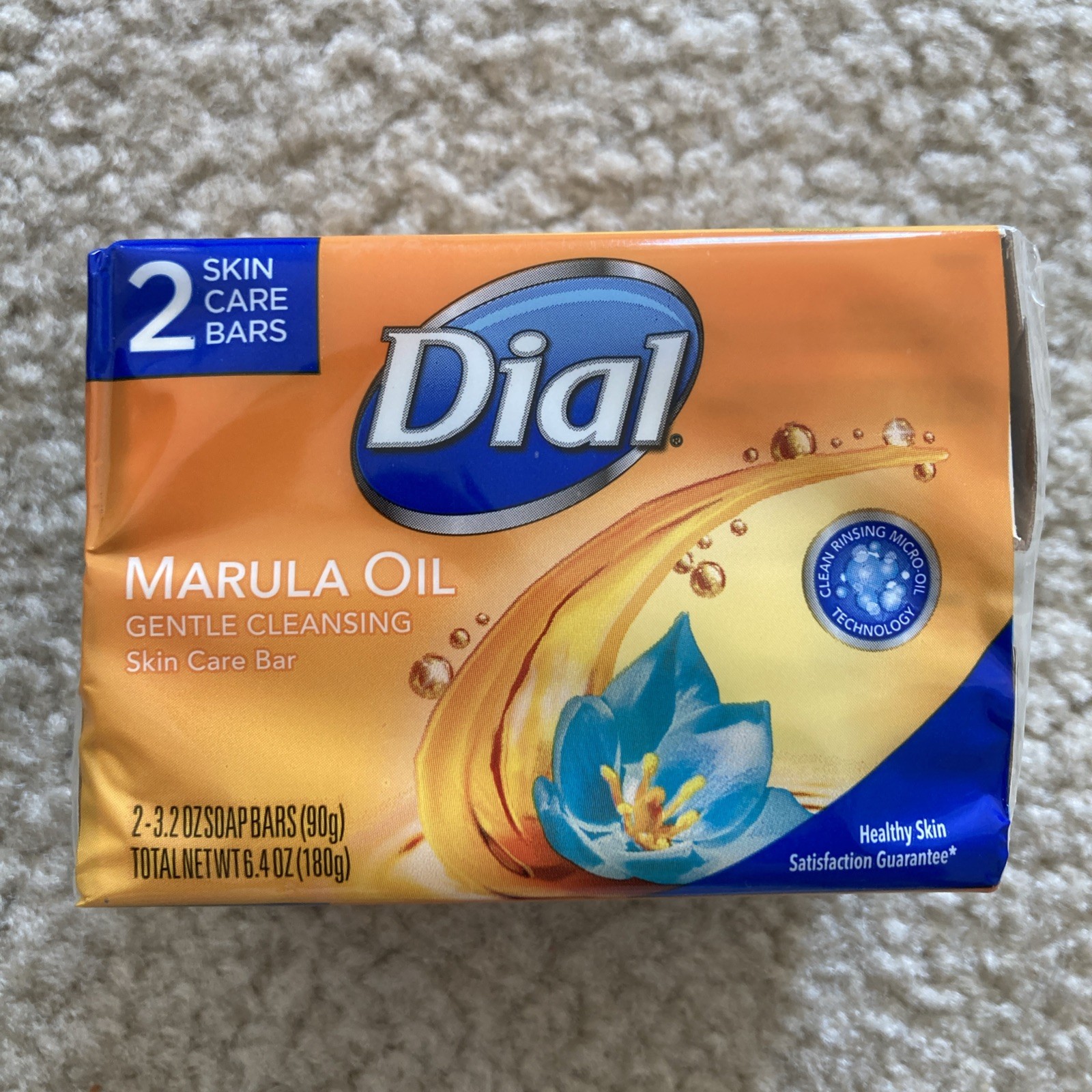 Dial Marula Oil Gentle Cleansing Skin Care Bar Rare 3.2 oz. 2 Pack New Retired