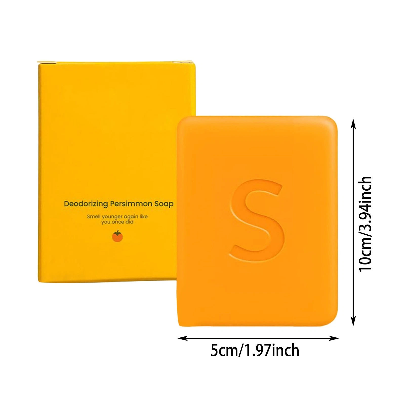Swarva Deodorizing Persimmon Soap Anti-Aging Body Bar with Foaming Net
