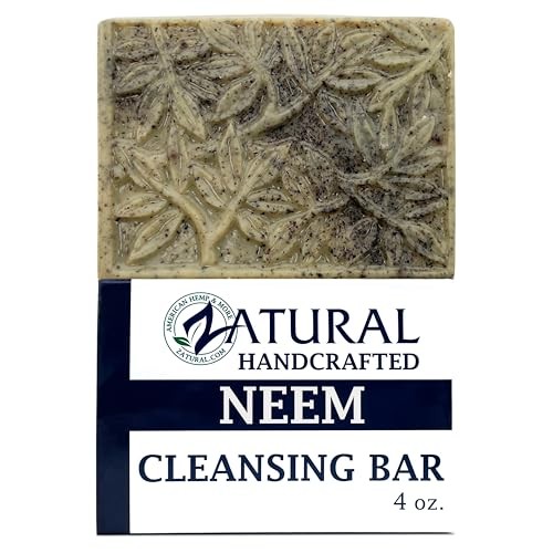 Neem Cleansing Bar – 100% Plant-Based Neem Oil Soap for 4 Ounce (Pack of 3)