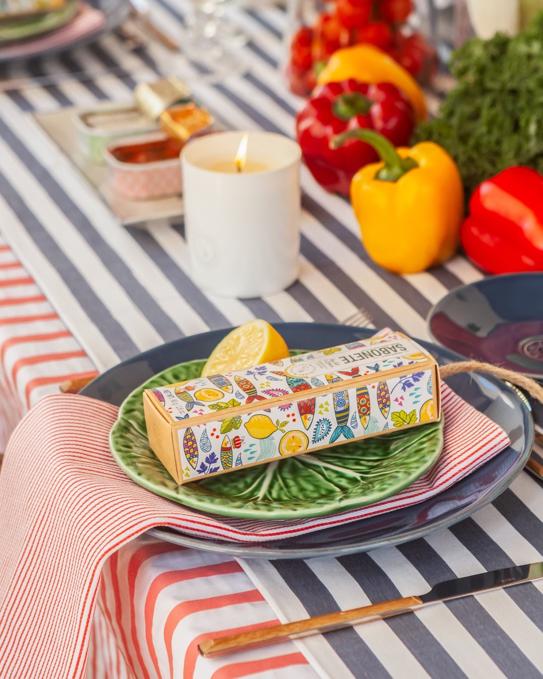 Castelbel Sardine Sea Salt & Lemon Bar Soap on a Rope, Remove Odors