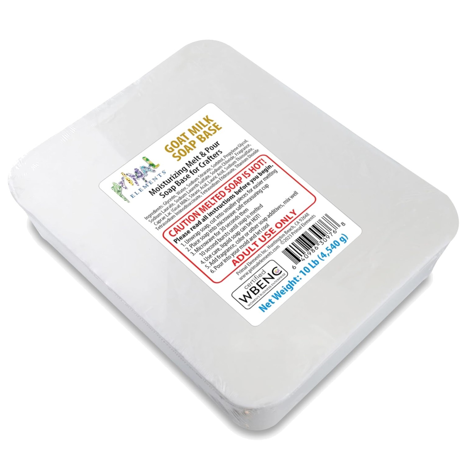 Goat Milk Soap Base – Moisturizing Crafting Bar