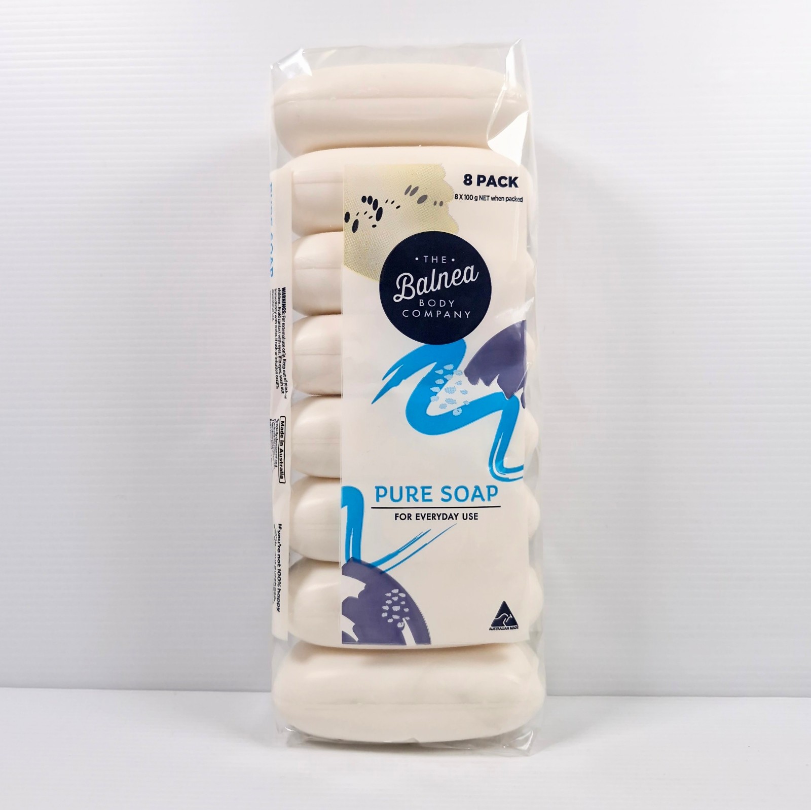 16 Plain Pure Soap Bars 1.6kg Australian Made Mild Fragrance Balnea Brand