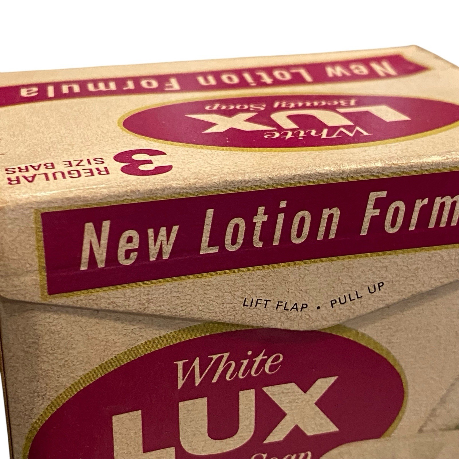 NOS LUX White Beauty Bar Soap Discontinued NOS Sealed Box Regular Size Vintage