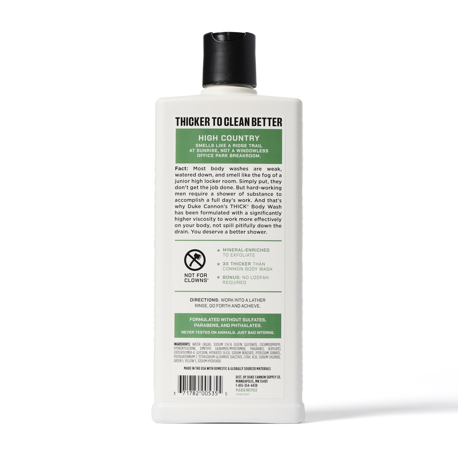 Duke Cannon High Country Big Brick of Soap & THICK High Viscosity Body Wash |…