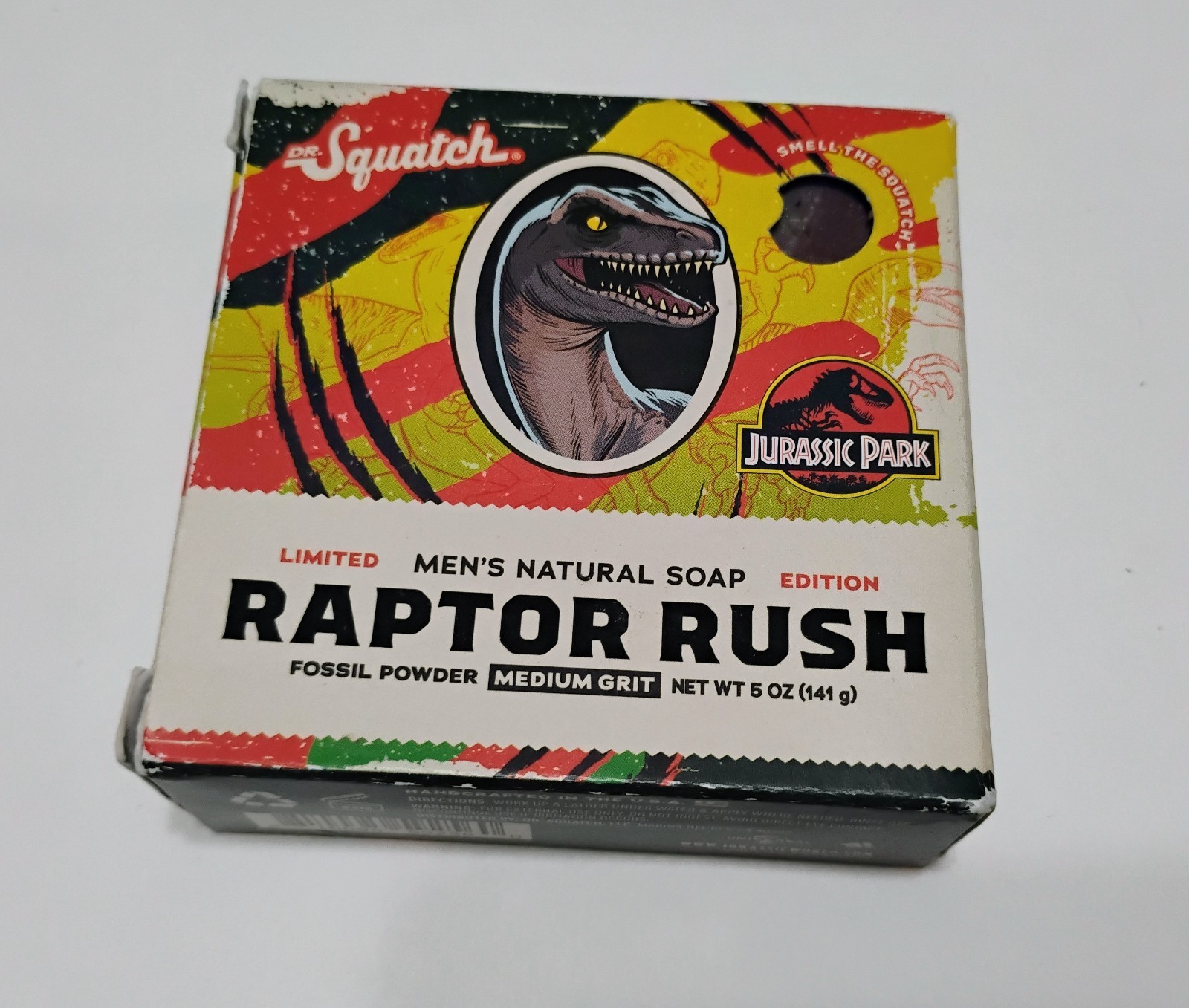 NEW Dr. Squatch x Jurassic Park Limited Edition Soap – Raptor Rush 5oz Bar