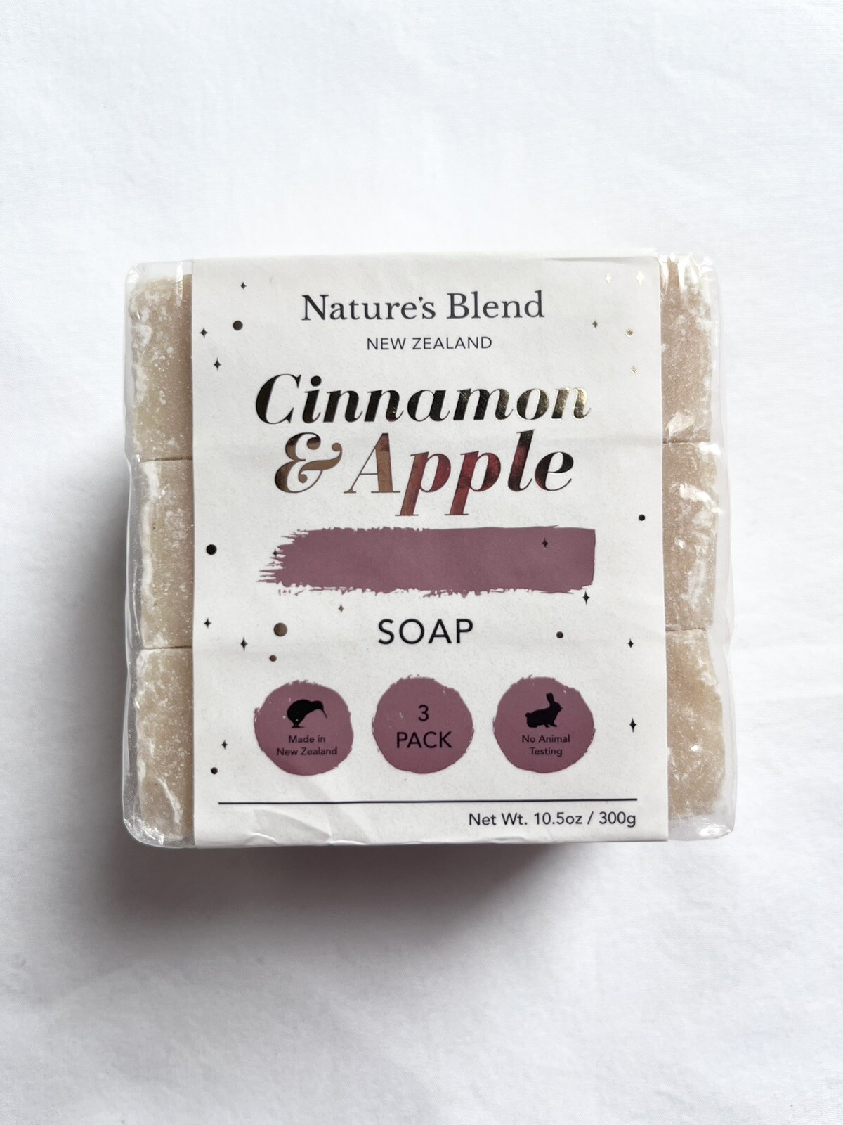 Nature’s Blend New Zealand Cinnamon & Apple Soap (3 Pack) 10.5 oz