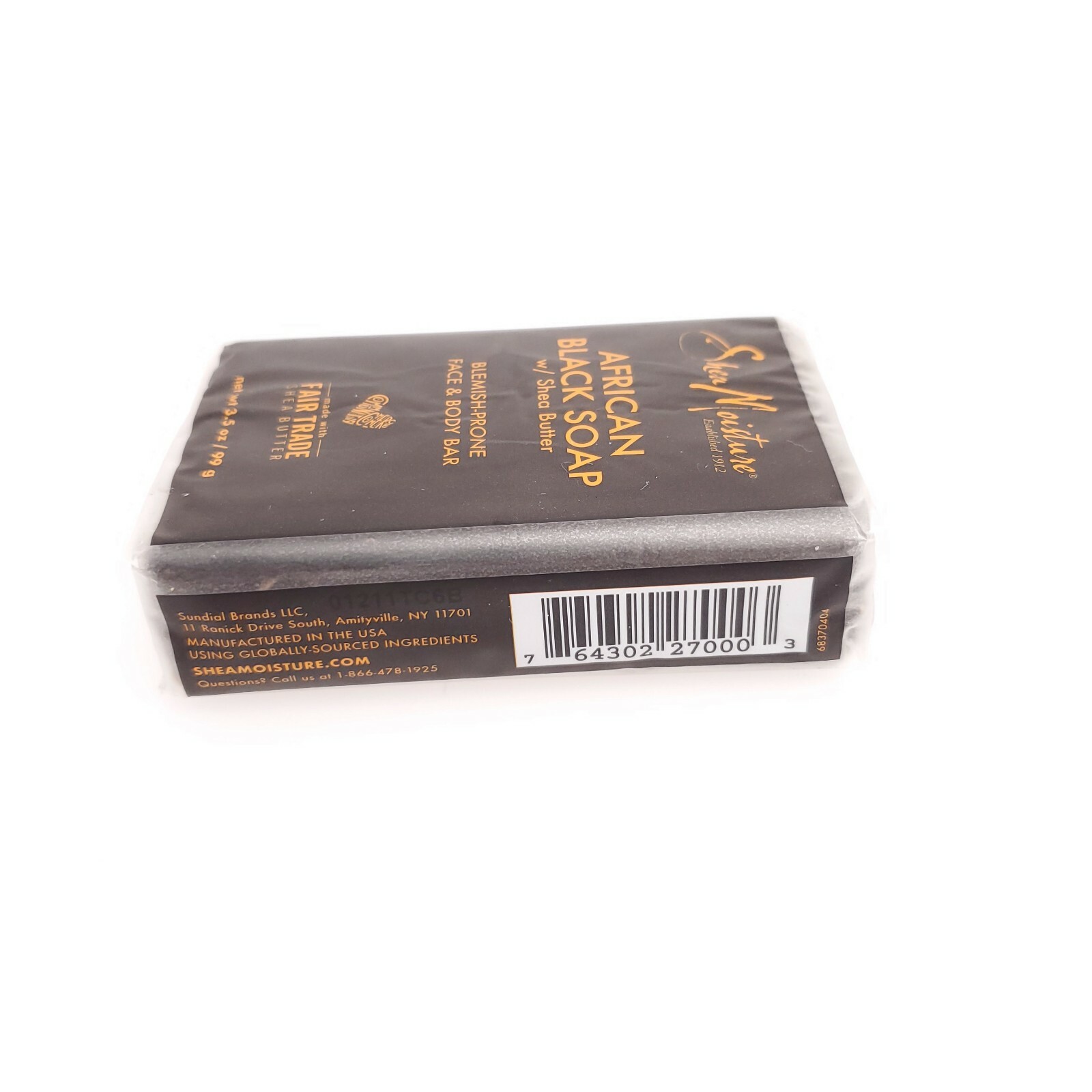 African Black Soap Shea Butter Moisture Blemish Face & Body Bar USA Seller