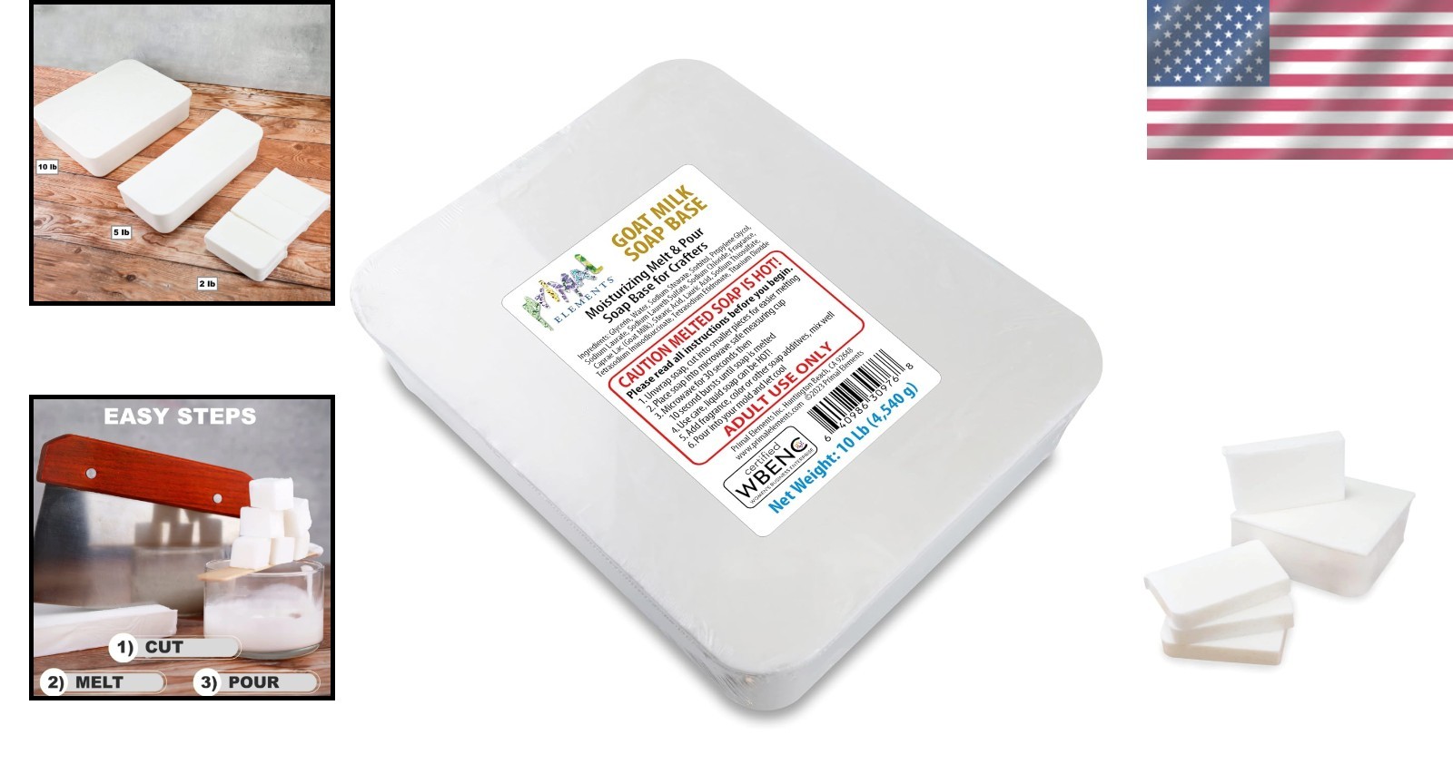 Goat Milk Soap Base – Moisturizing Crafting Bar