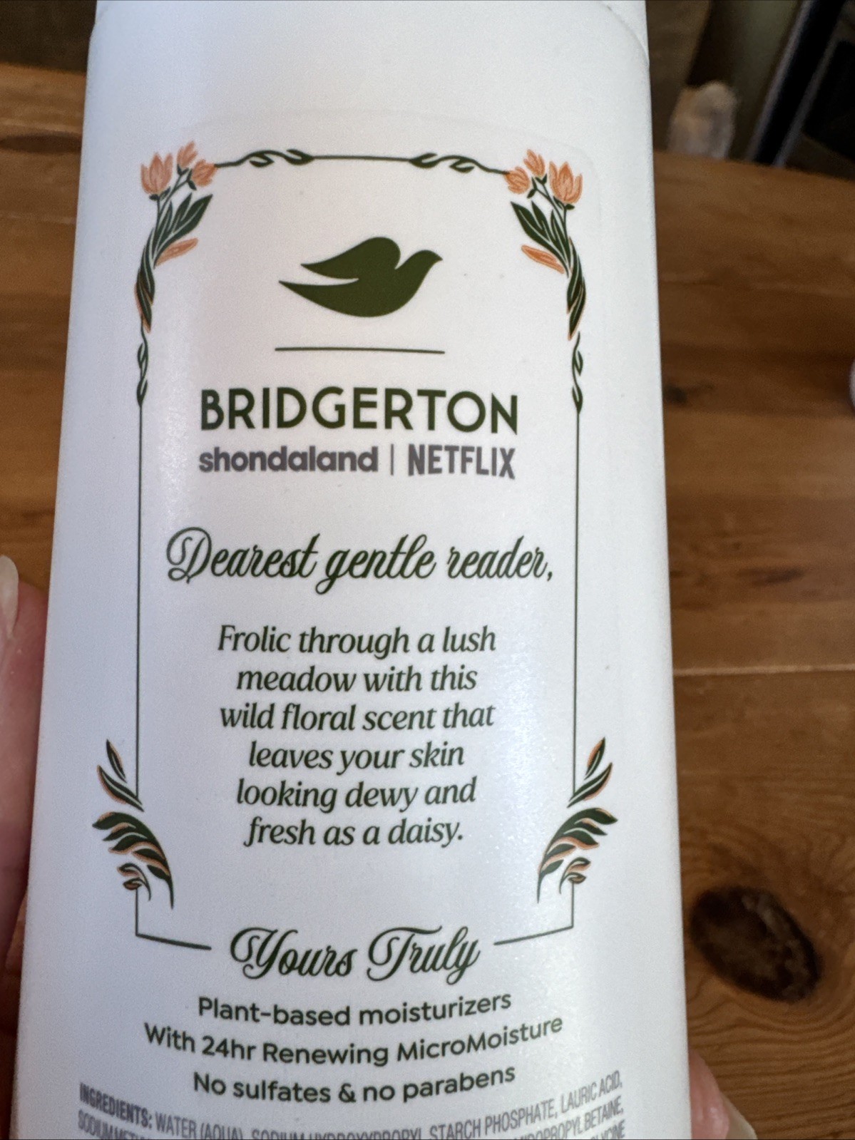 Dove Beauty Limited Edition Bridgerton Body Wash 20 Oz Love & Meadows Wildflower