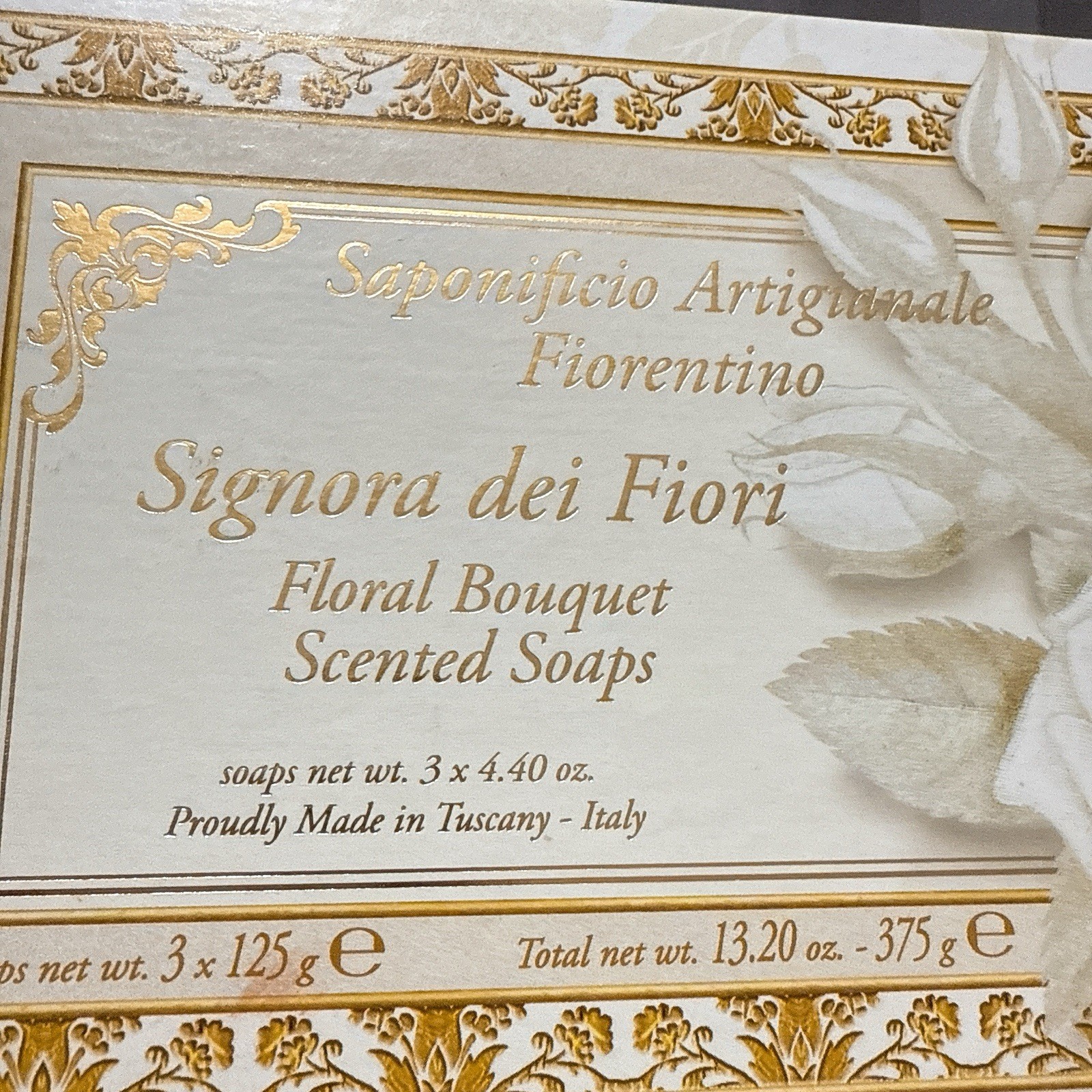 Saponificio Artigianale Fiorentino Floral Bouquet 3×4.40 Oz Bars soap Italy