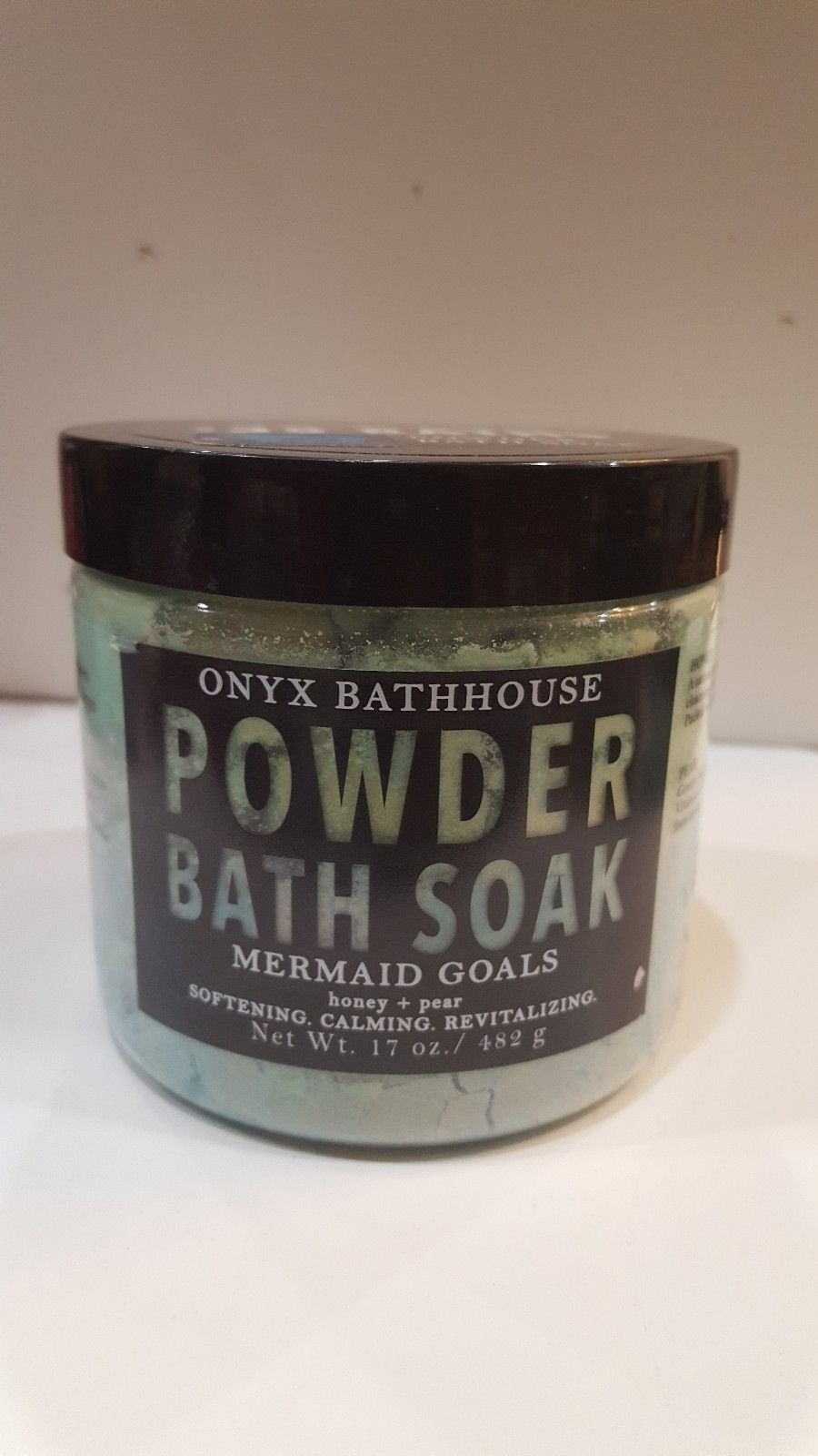 Onyx Bathhouse Powder Bath Soak Mermaid Goals Honey+Pear 17 Oz