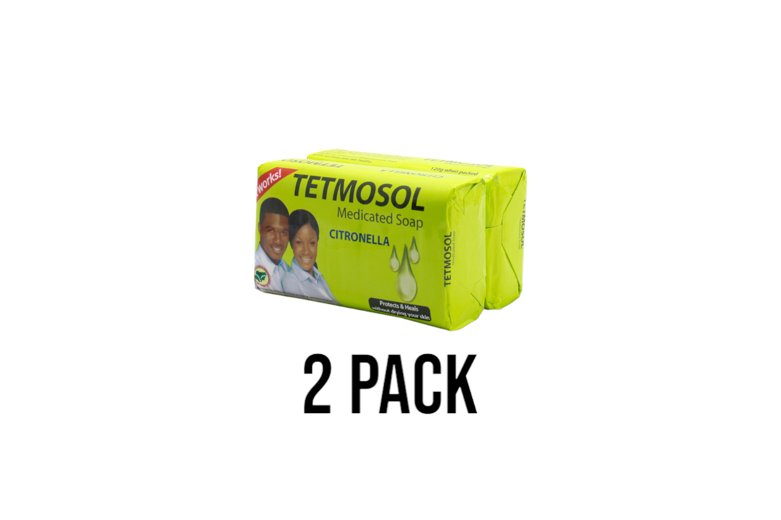 TETMOSOL Medicated Soap with Citronella – Protects & Heals – 75g (2 Pack)