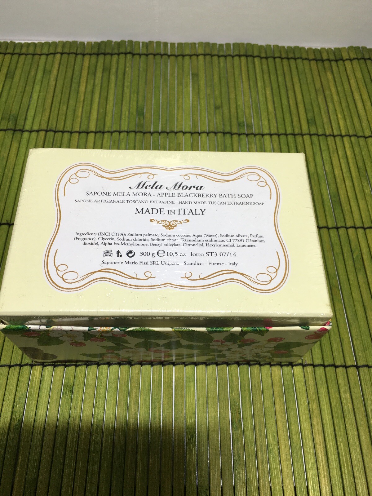Apple Blackberry Sapone Mela Mora Made in Italy Hand Made Tuscan Soap NEW