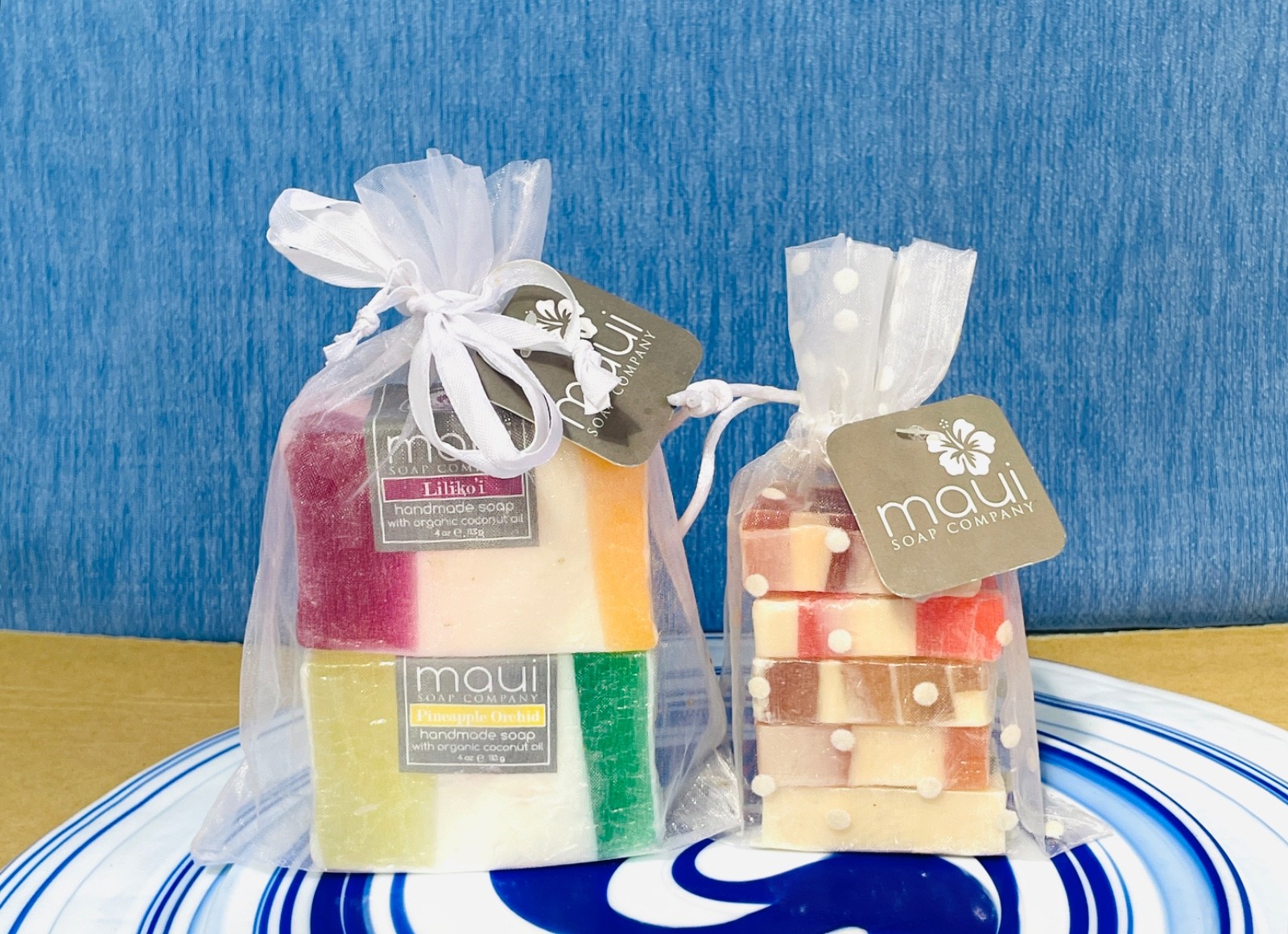 Maui Soap Co Gift Sets 2x 4 oz Soap Bars & 5x Mini Soap Bars Pineapple Orchid