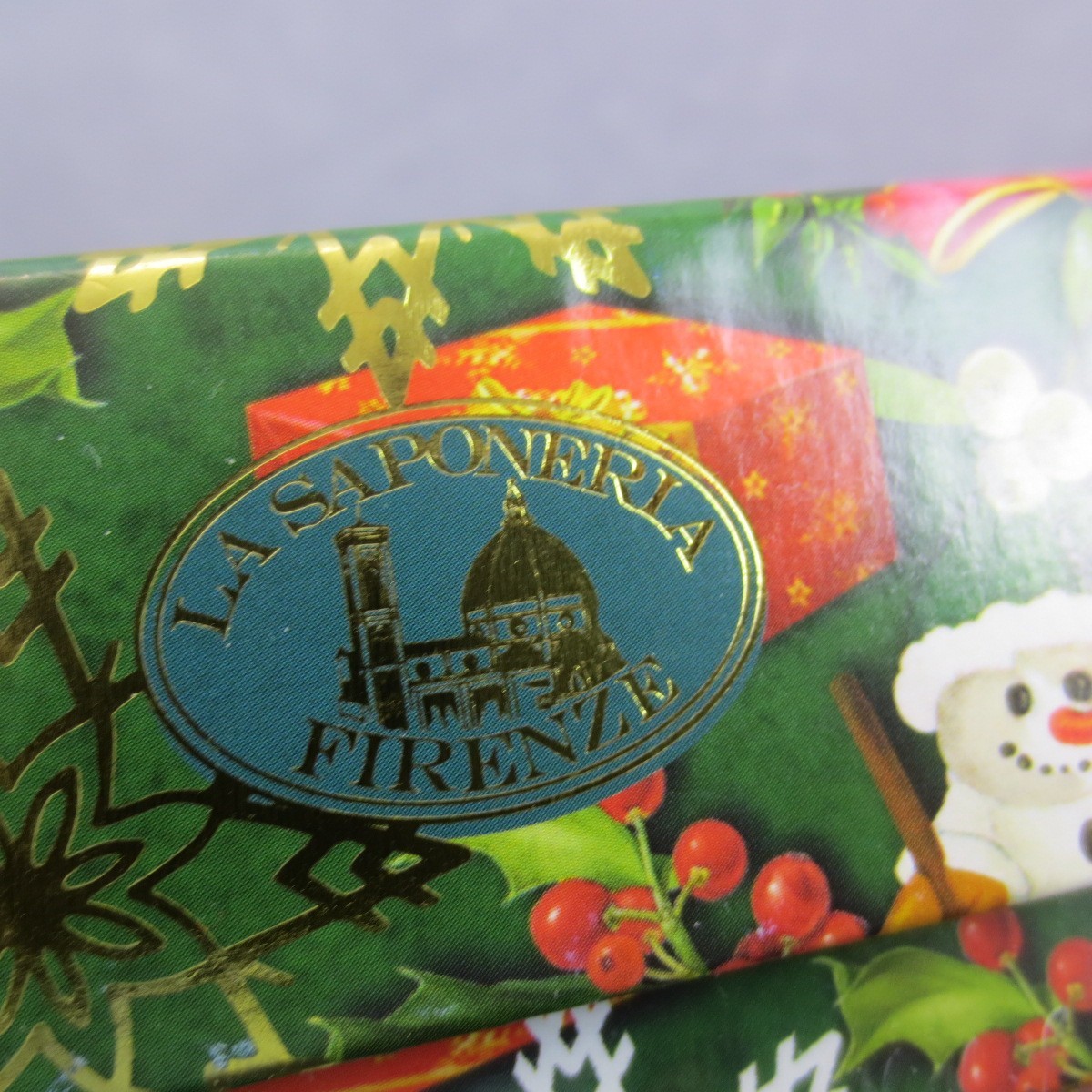 La Saponeria Firenze Merry Christmas Soap 10.5 oz Tuscany Italy Gift Box NIB