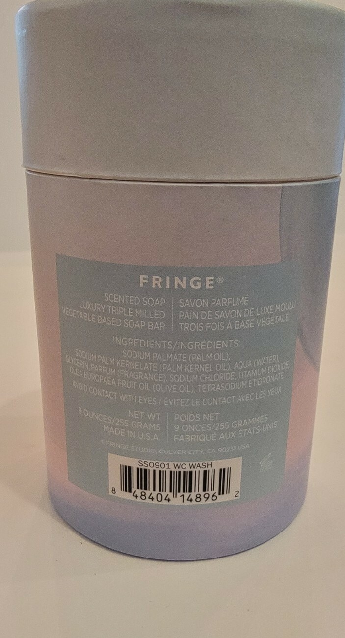 FRINGE SET OF 3 TRIPLE MILLED LUXURY BAR SOAPS “Wash Your Hands” 9 0Z. NEW