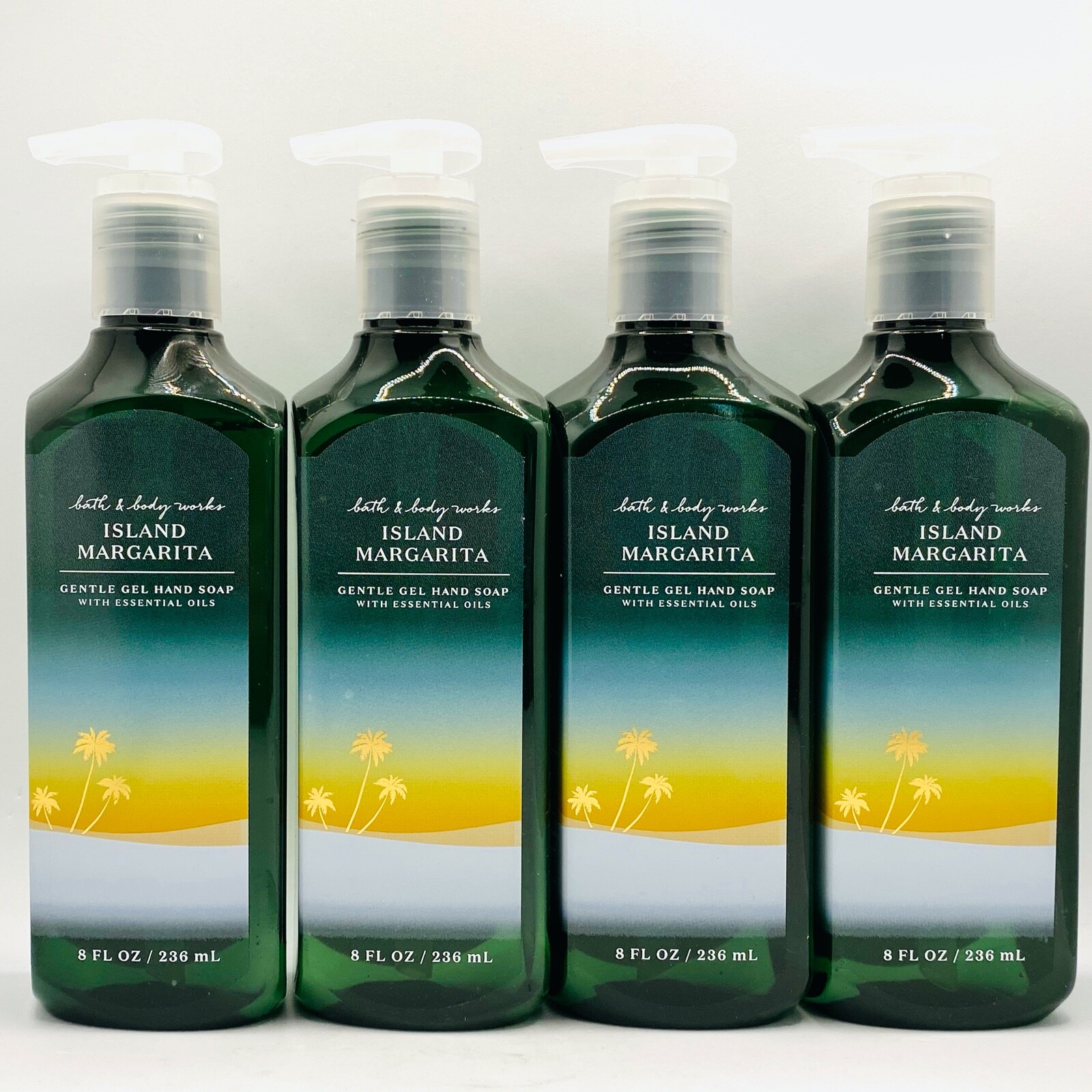 4-Pack Bath & Body Works ISLAND MARGARITA Gentle Gel Hand Soap Wash 8 fl.oz