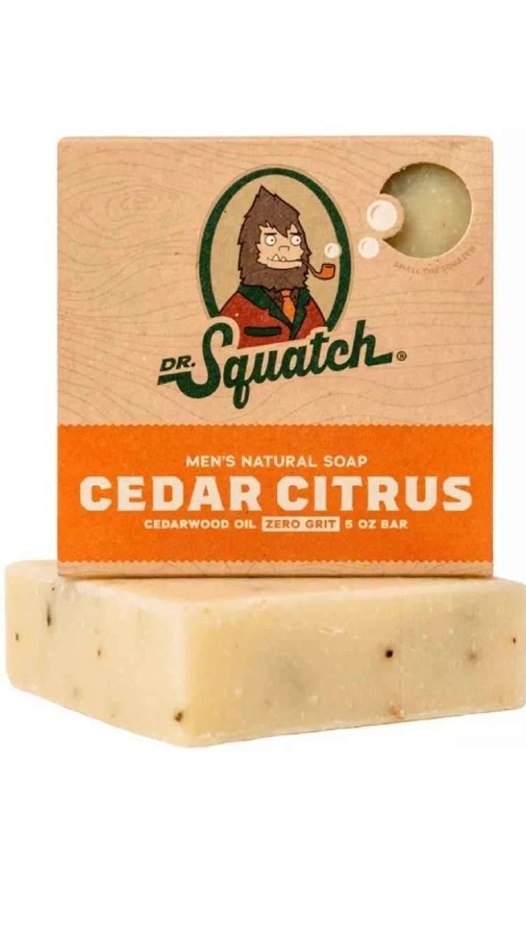 3- Dr. Squatch Soap Men’s Natural Soap- Pine Tar, Spearmint Basil, Cedar Citrus!