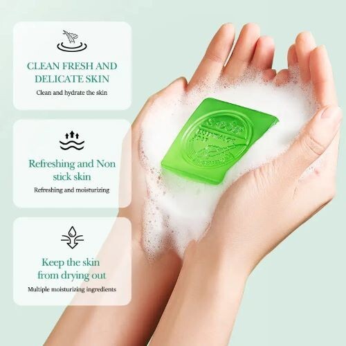 SADOER Aloe Vera Soap • Refreshing Botanical Cleanse • 100g Bar