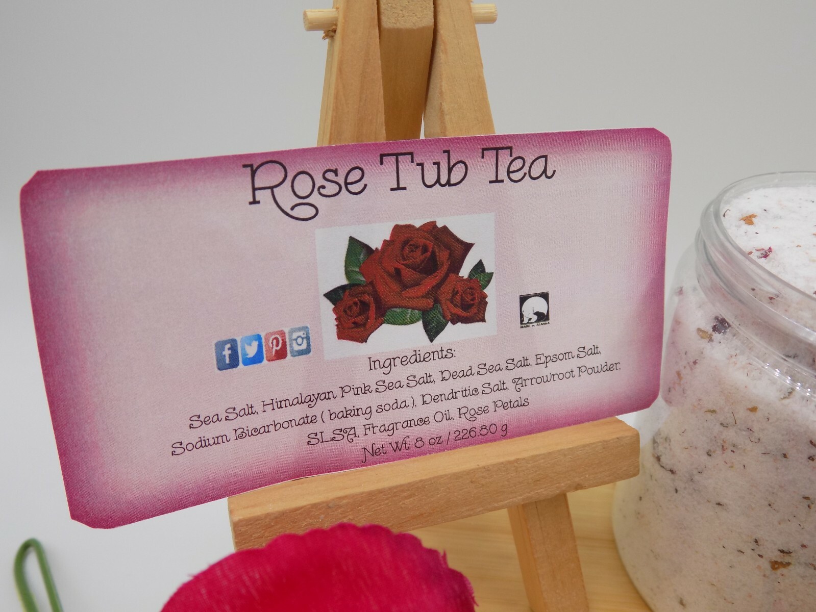 Rose Tub Tea / Bath Salt / Romanic Bath Salts
