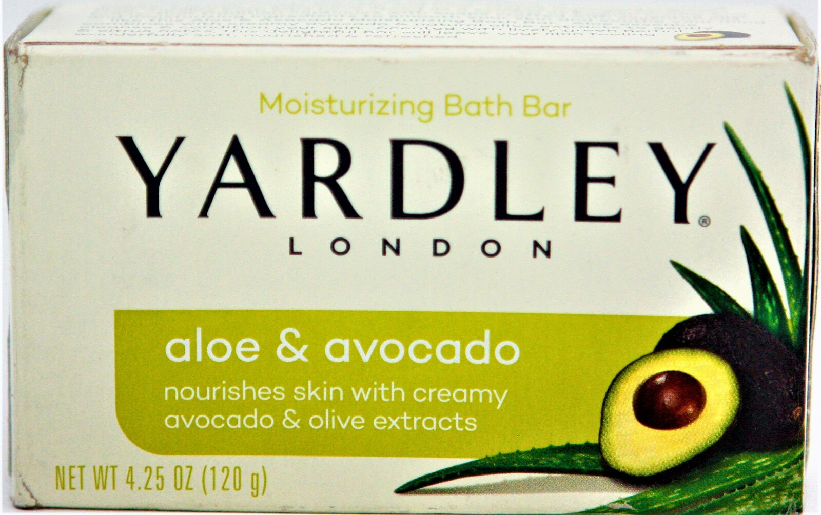 Yardley London Moisturizing Bar Fresh Aloe With Avocado Essence 4.25 oz Each K10