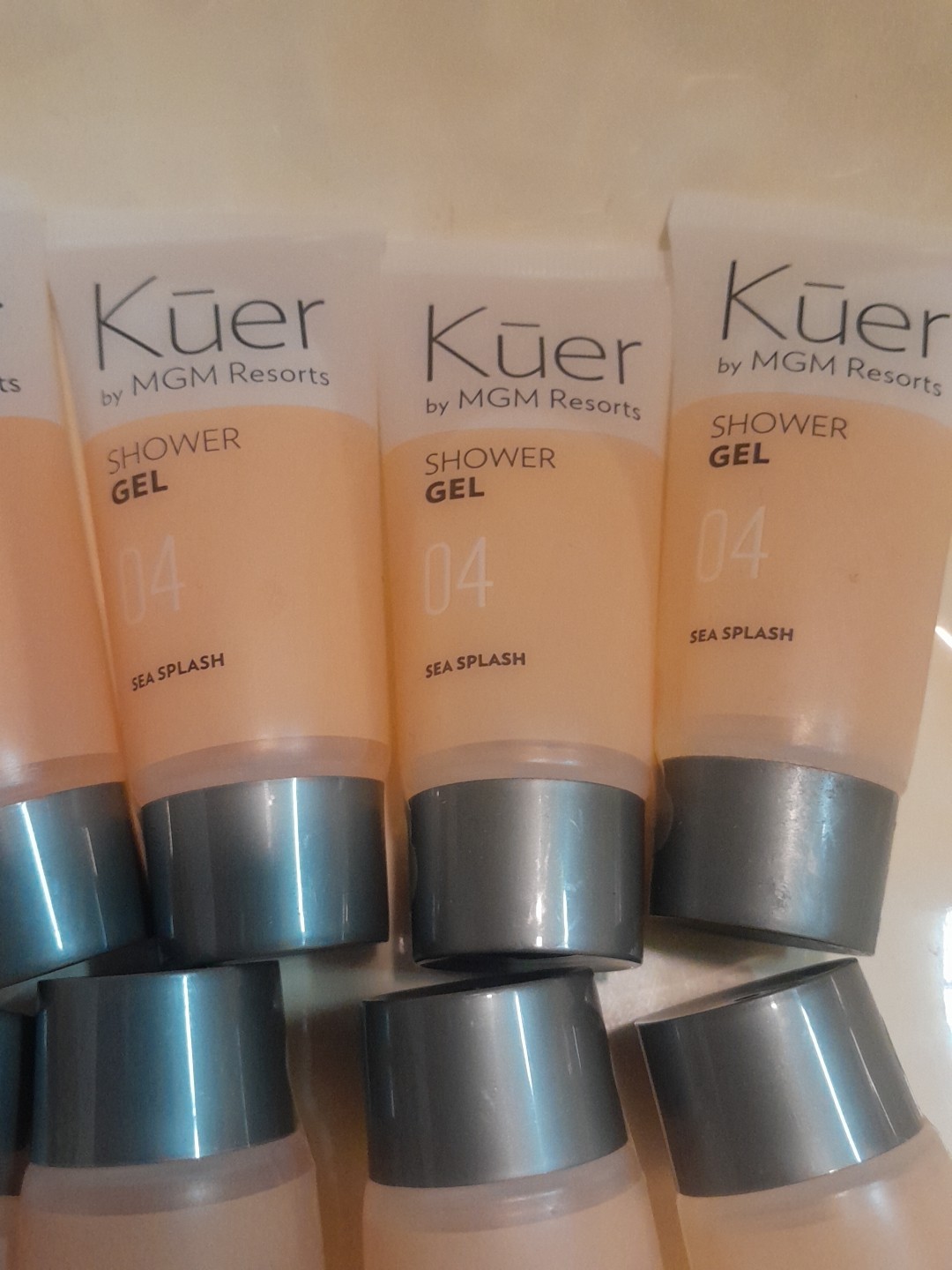 (Lot If 8) Kuer Sea Splash Shower Gel Hotel Travel Size 1.25 fl oz MGM Resorts