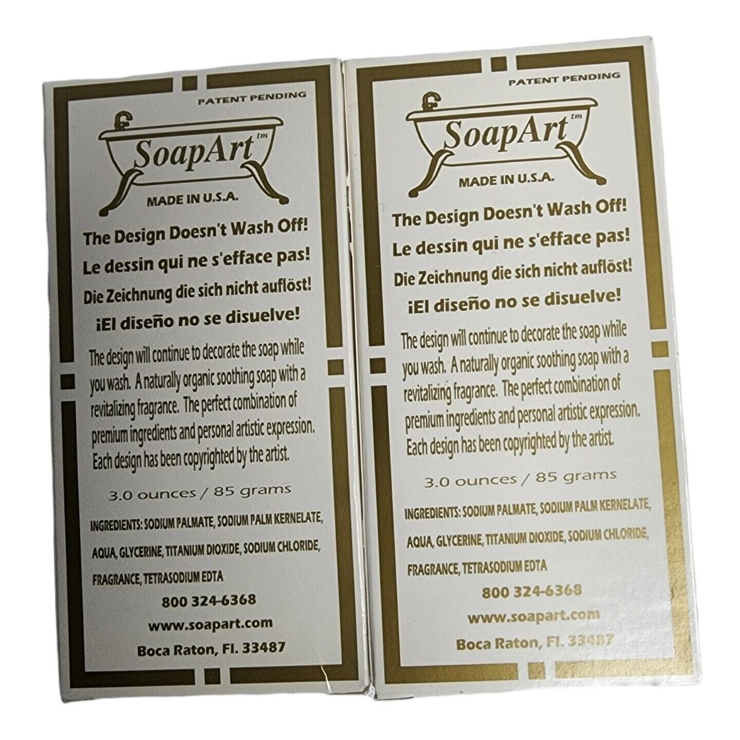 Vintage SoapArt Picture Soap Lot 2 Fashion Art Lady Dog Collectible USA