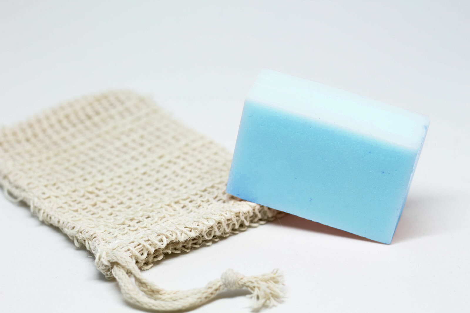 Cool Water For Men Soap With Scrub Soap Pouch Gentle Exfoliation and Rich Lather