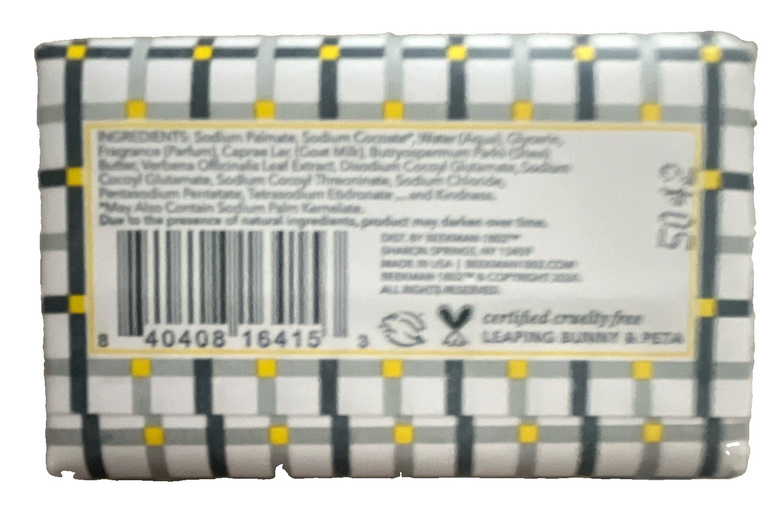 Beekman 1802 Fresh Air Goat Milk Soap Bar Cruelty-Free 3.5 oz